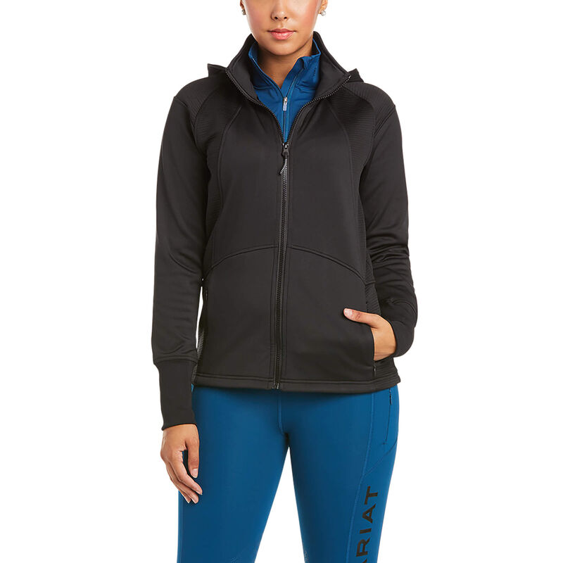 Ariat Sweatshirt Damen - Wilde Full Zip Schwarz ( IKMUO-0386 )